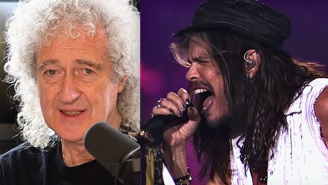 QUEEN’s BRIAN MAY Left Emotional After Hearing Of AEROSMITH’s Retirement – “This Has Brought A Tear To My Eye”