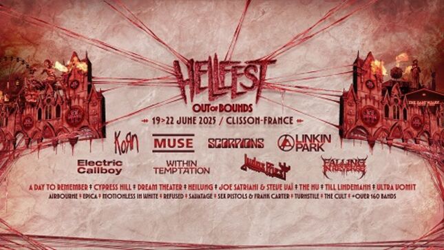 Hellfest 2025 Announces 184 Bands Including KORN, SCORPIONS, LINKIN PARK, JUDAS PRIEST, JERRY CANTRELL