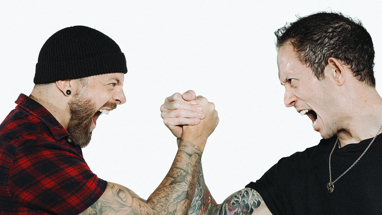 “I’d love to do a crossover Sleep Token track.” Bullet For My Valentine’s Matt Tuck and Trivium’s Matt Heafy field questions on Welsh cuisine, punching people in the face and having a willy for a nose