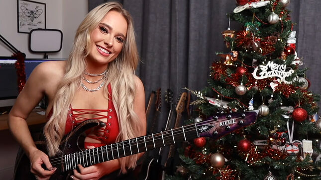 SOPHIE LLOYD Performs Shred Version Of THE DARKNESS Holiday Song “Christmas Time (Don’t Let The Bells End)”; Video