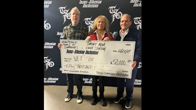 TRANS-SIBERIAN ORCHESTRA, Minutemen Family Of Companies, And Barney Monk Event Staffing Gift Vet Tix $100,000 From The Lost Christmas Eve Tour Concert Tickets